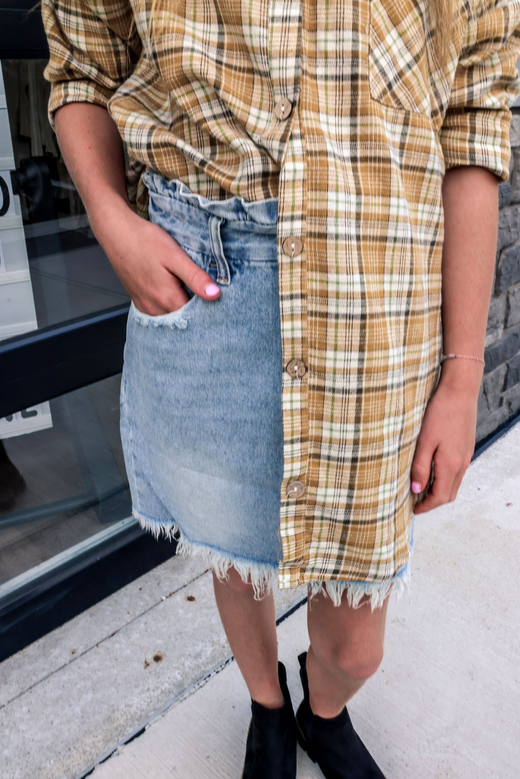 Maven Jean Skirt