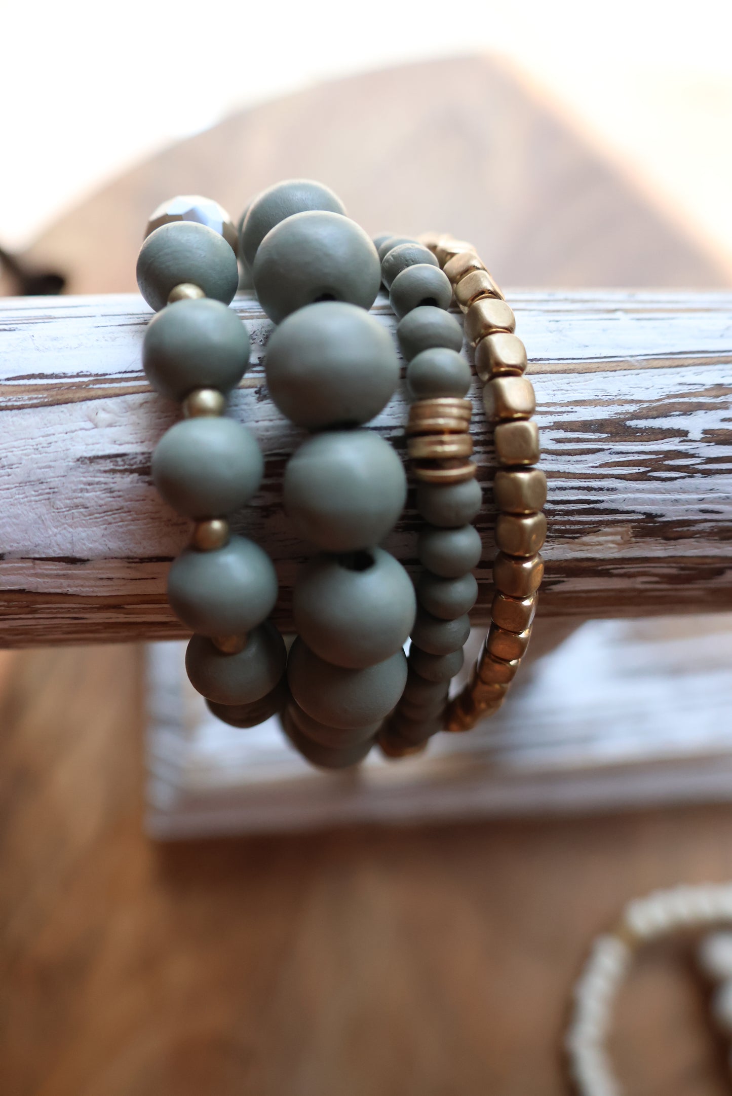 Stone Stacked Bracelets