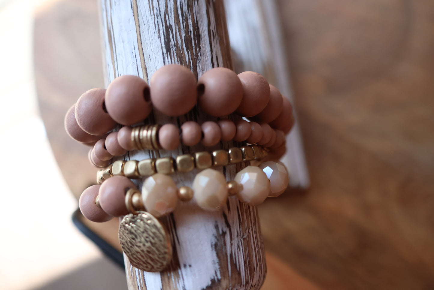 Stone Stacked Bracelets