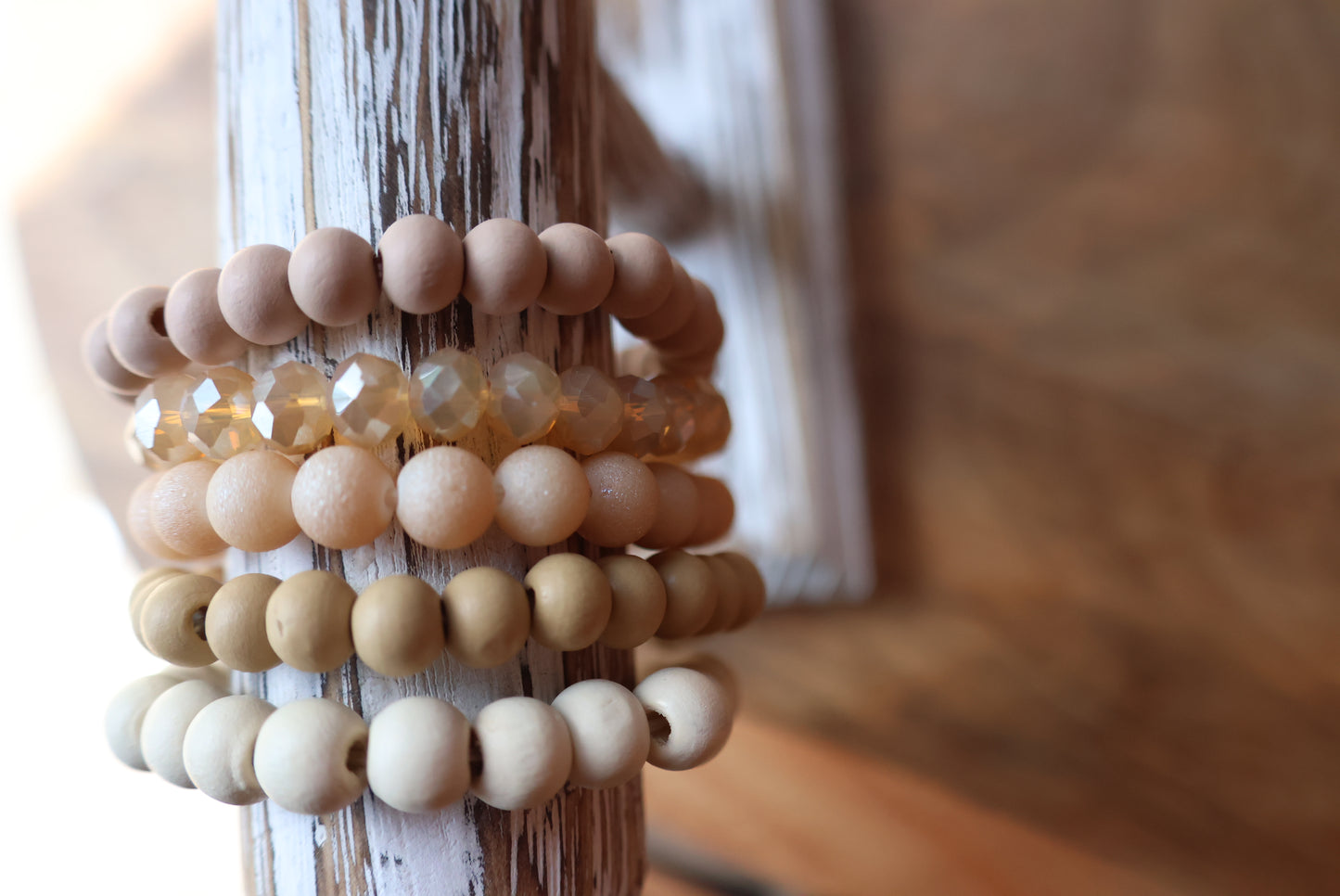 Stone Stacked Bracelets