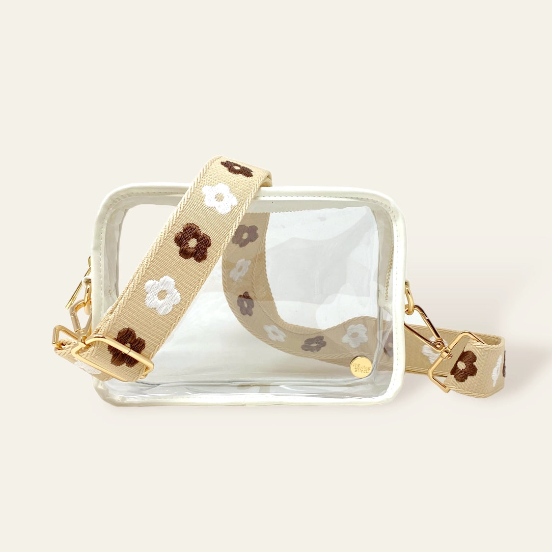 Clear Daisy Strap Belt Bag