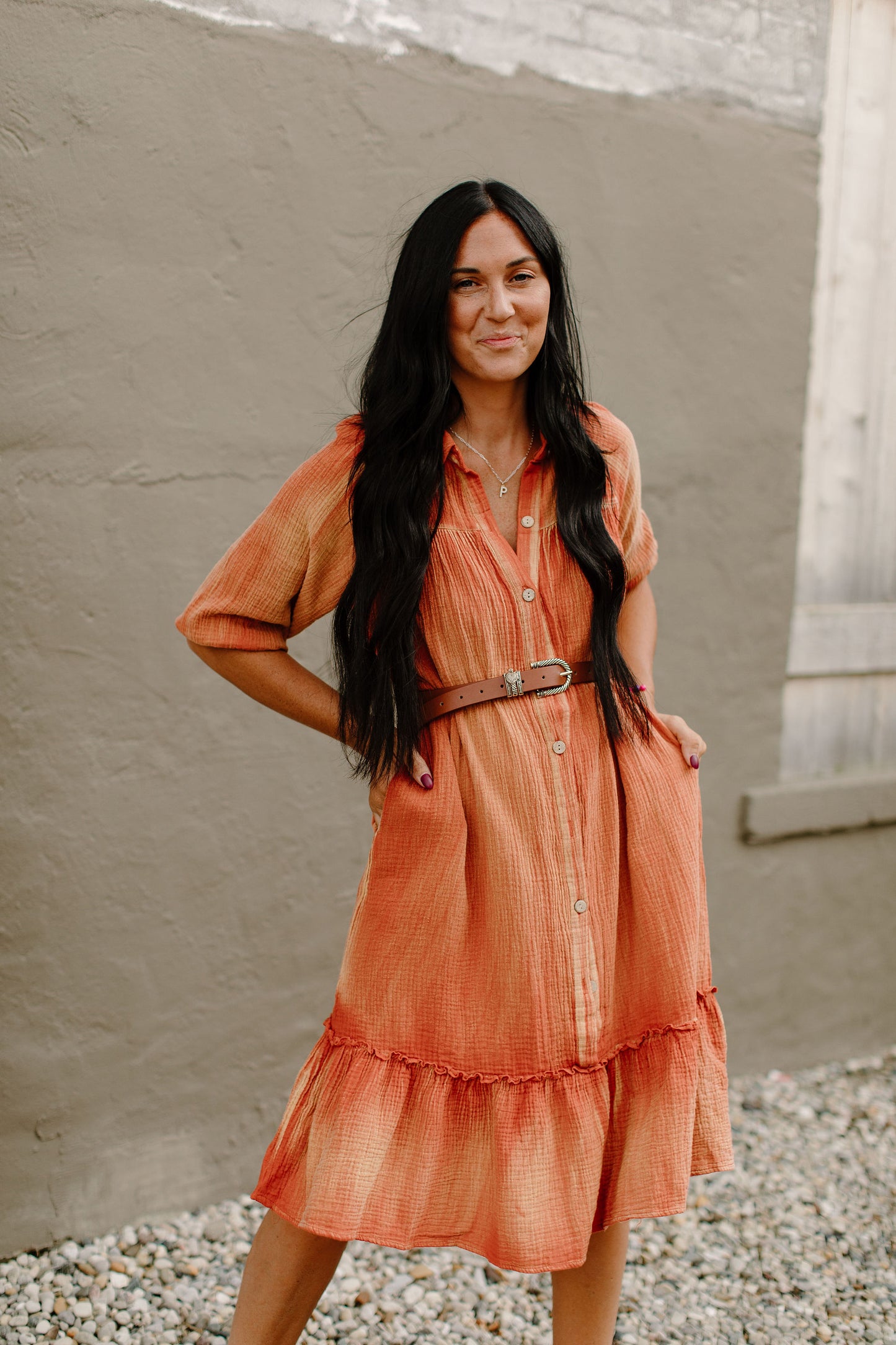 Harper Linen Midi Dress