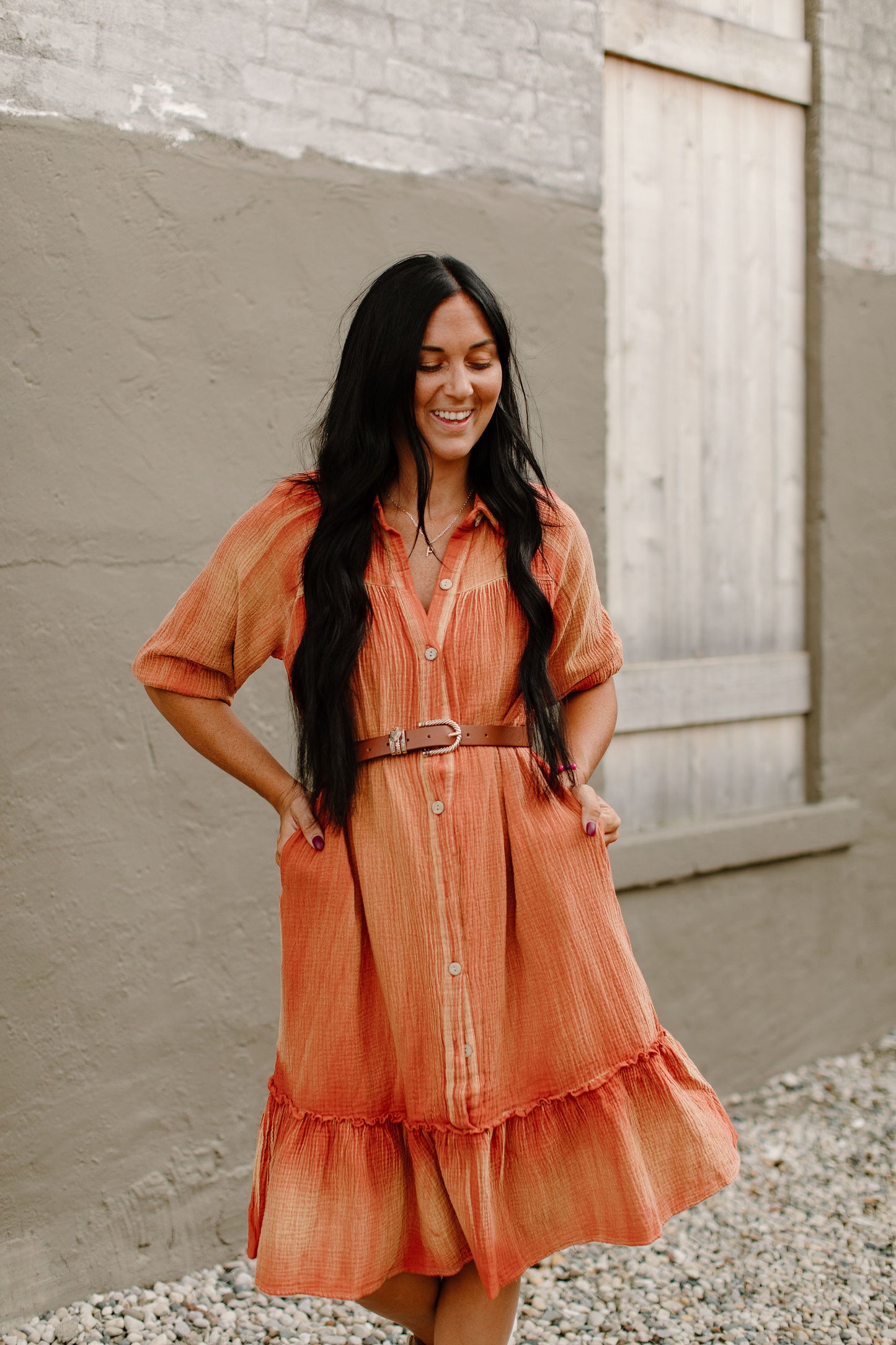Harper Linen Midi Dress