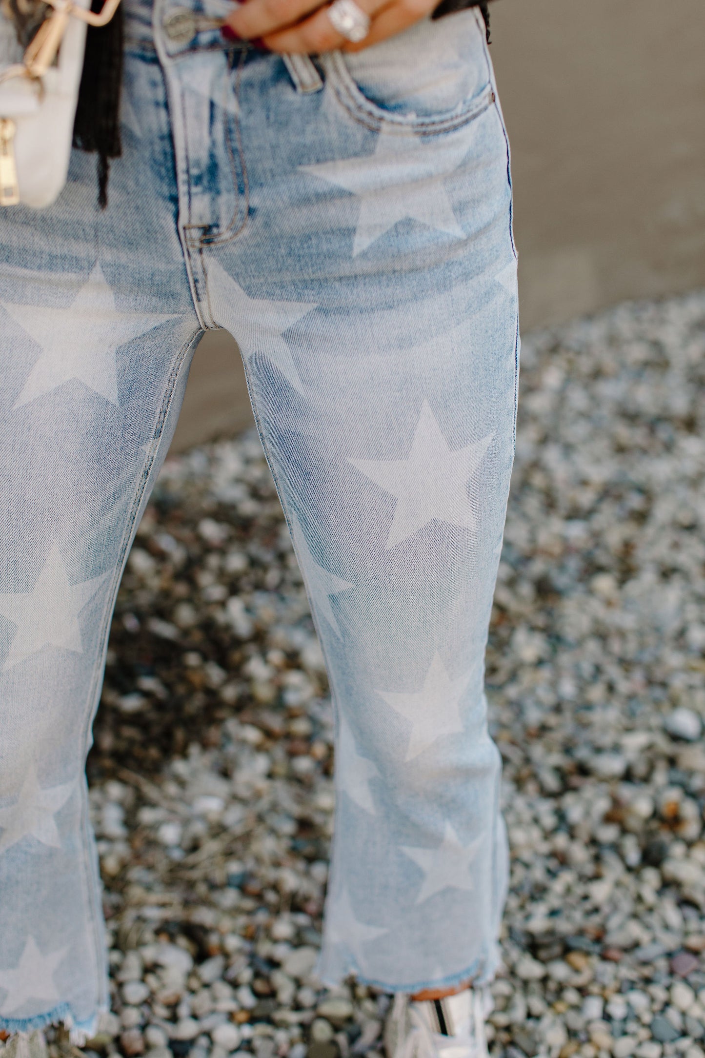 Star Printed Straight Jean