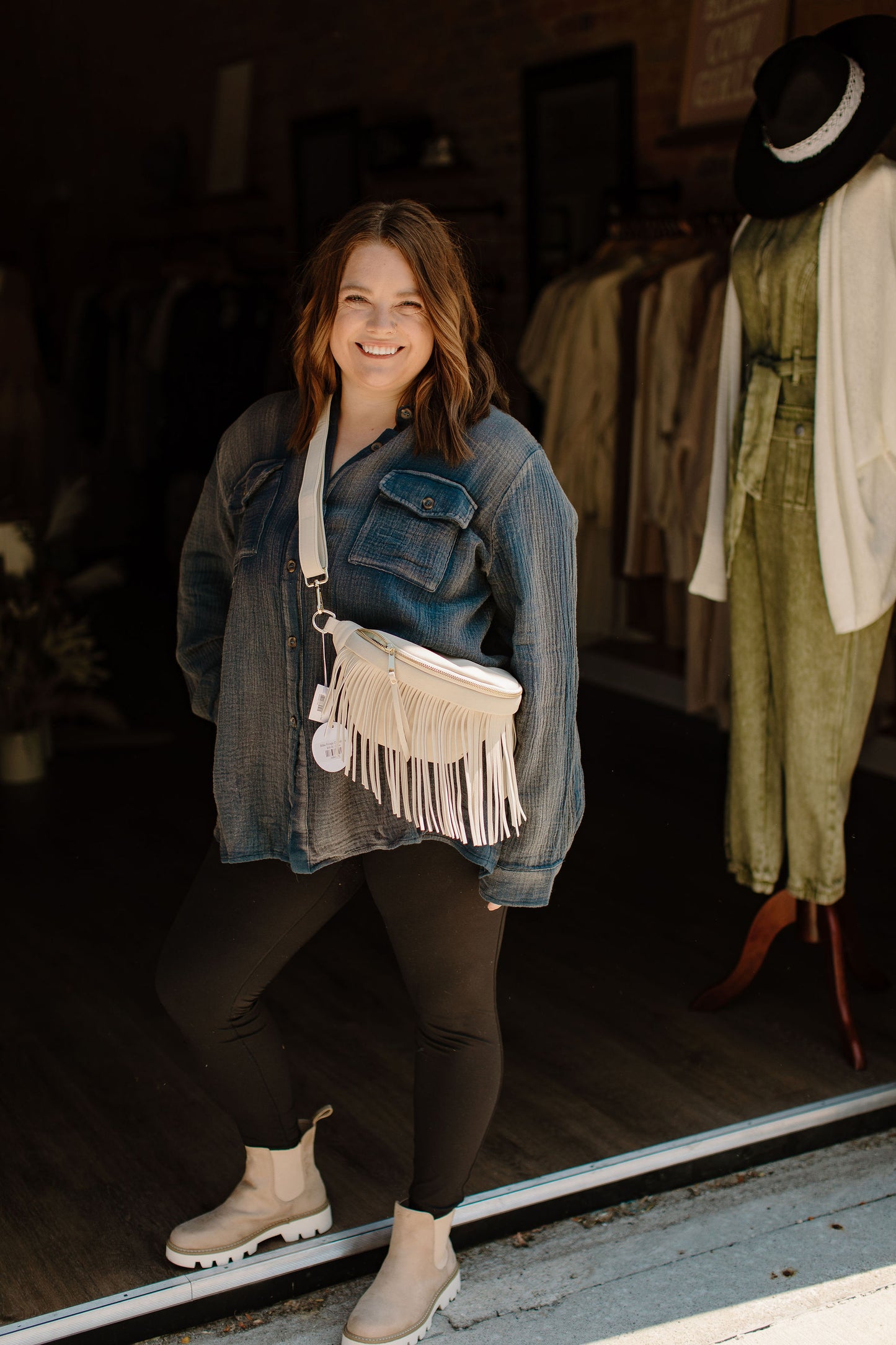 Stacy Linen Button down