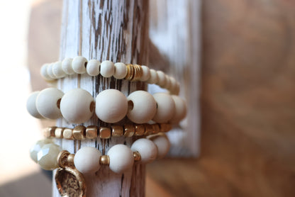 Stone Stacked Bracelets