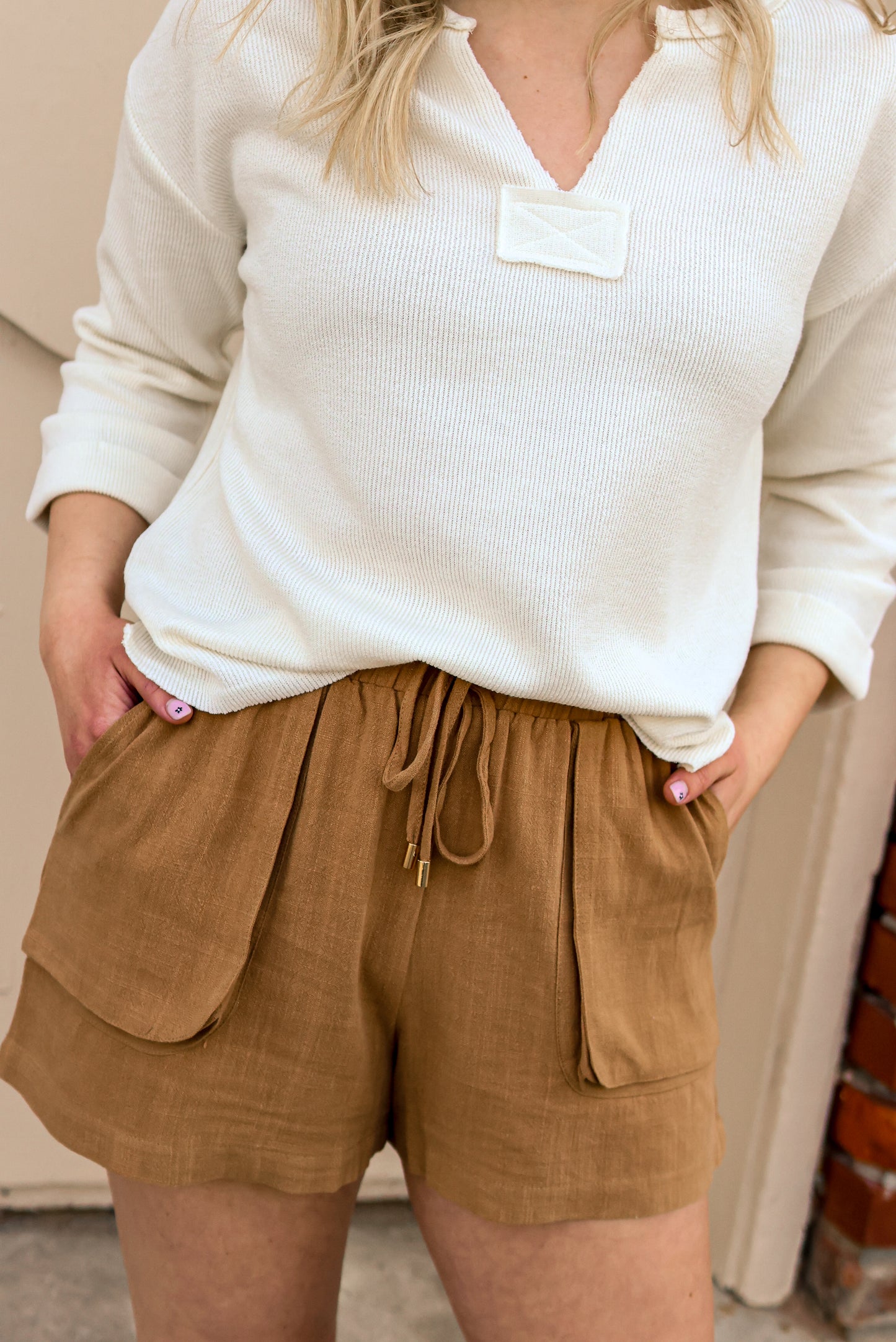 Amelia linen Shorts