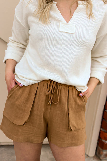 Amelia linen Shorts