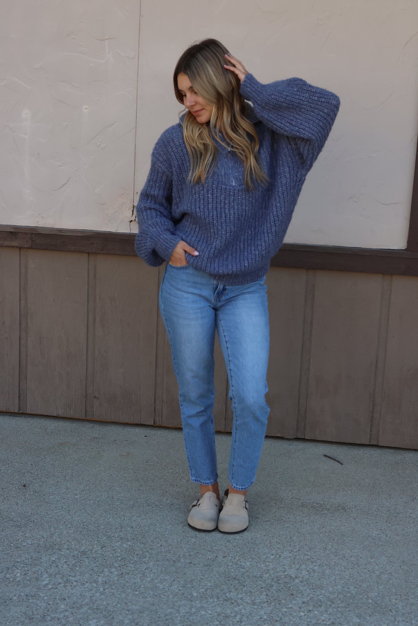 Bella Quarter Zip Sweater