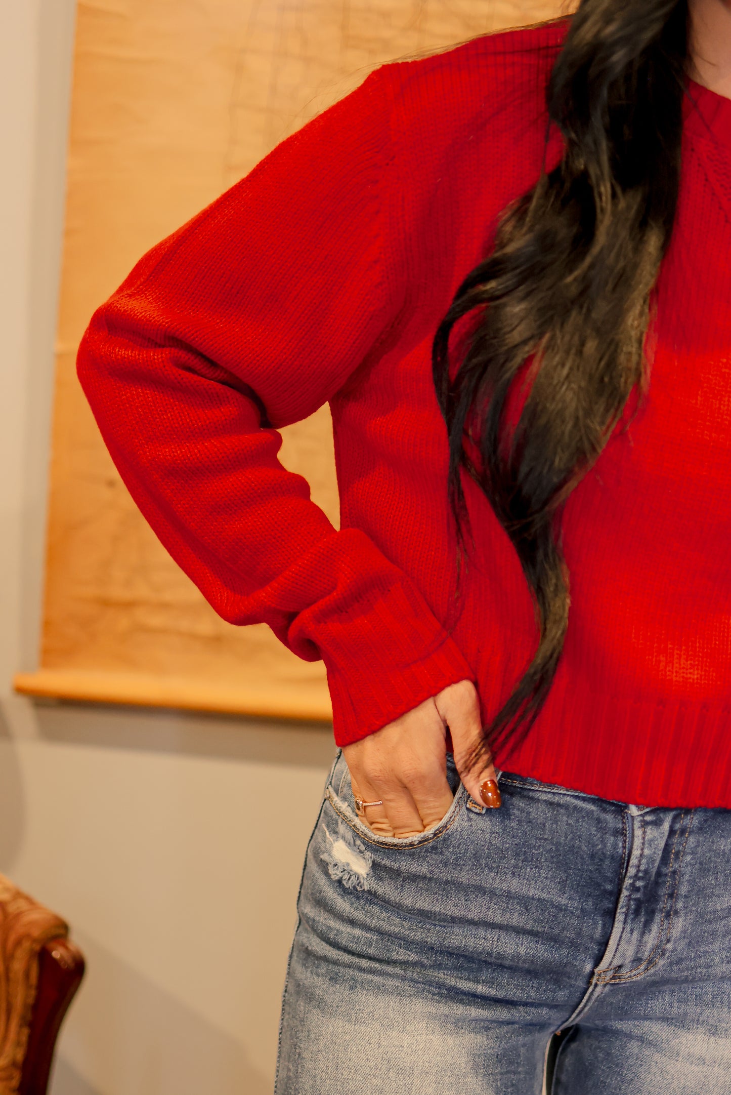 Jolly Cropped Sweater