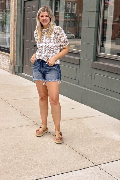 Elly Crochet Top