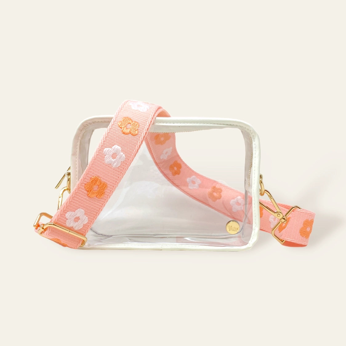 Clear Daisy Strap Belt Bag