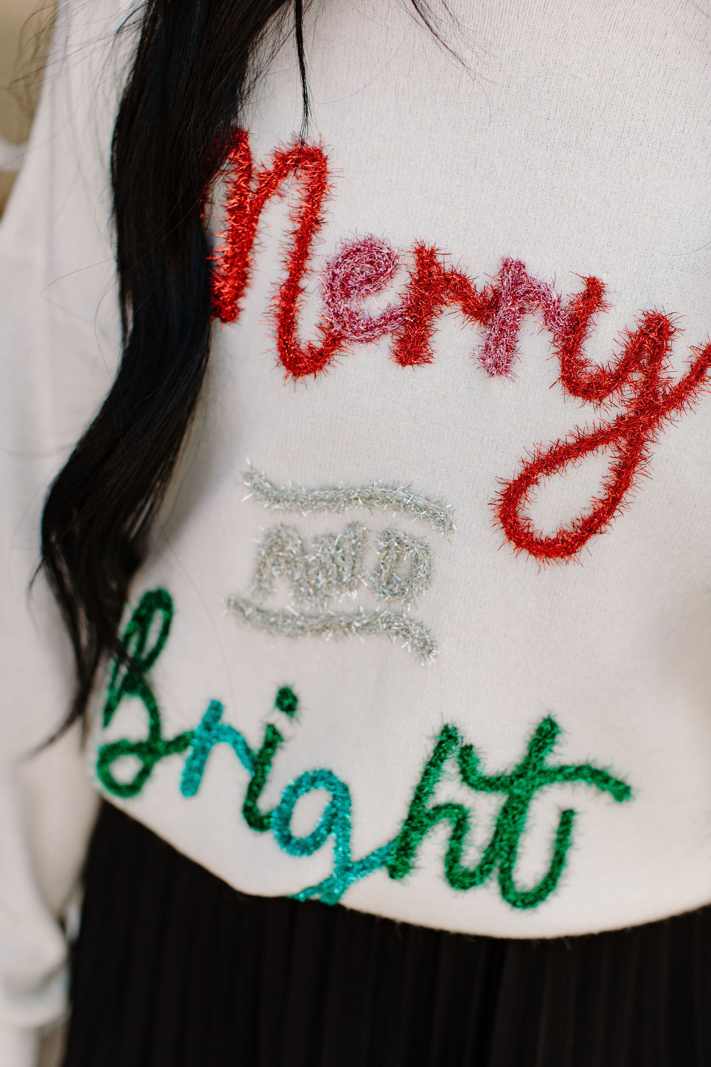 Merry + Bright Tinsel Sweater