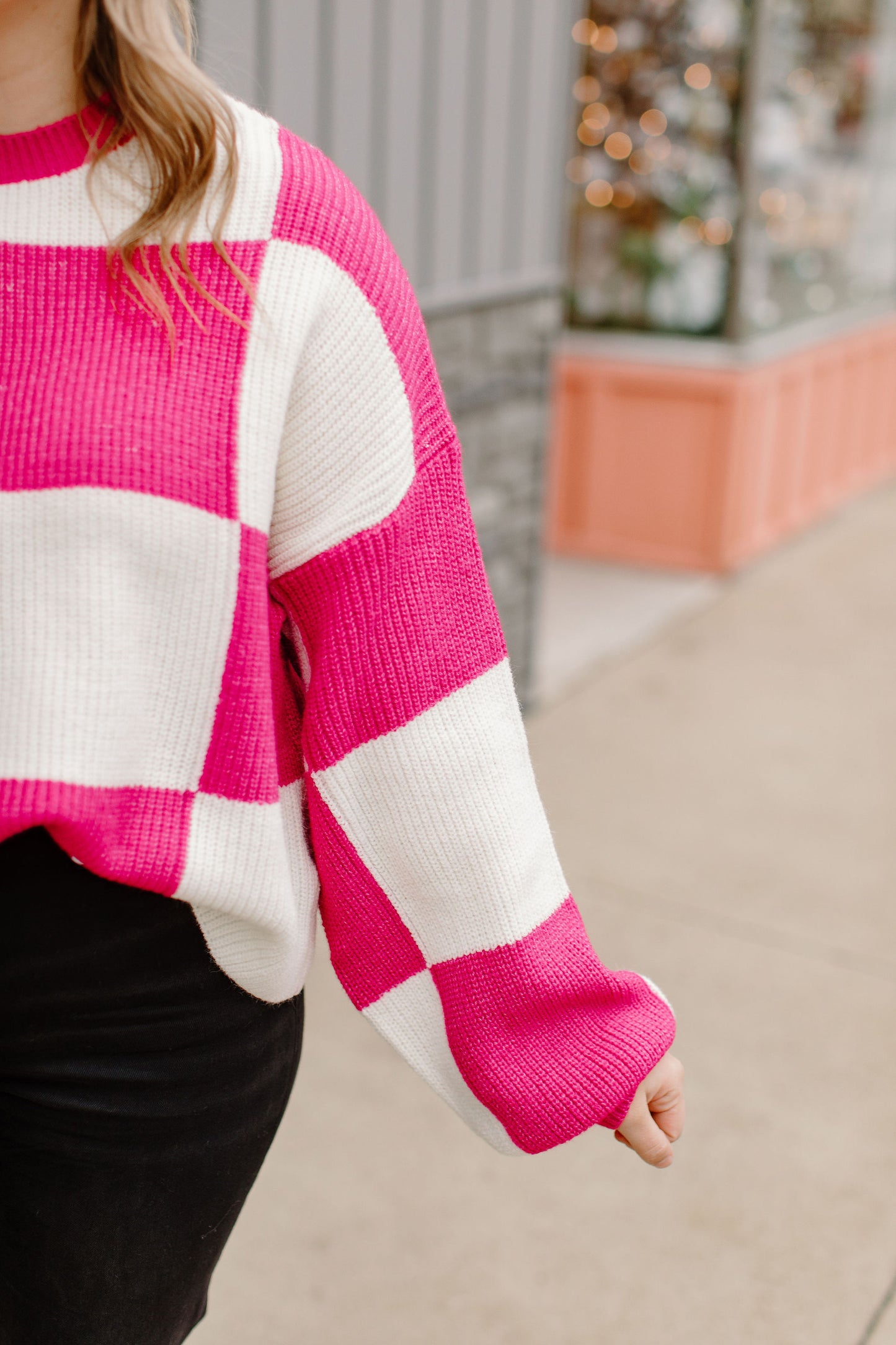 Shelby Checkered Sweater