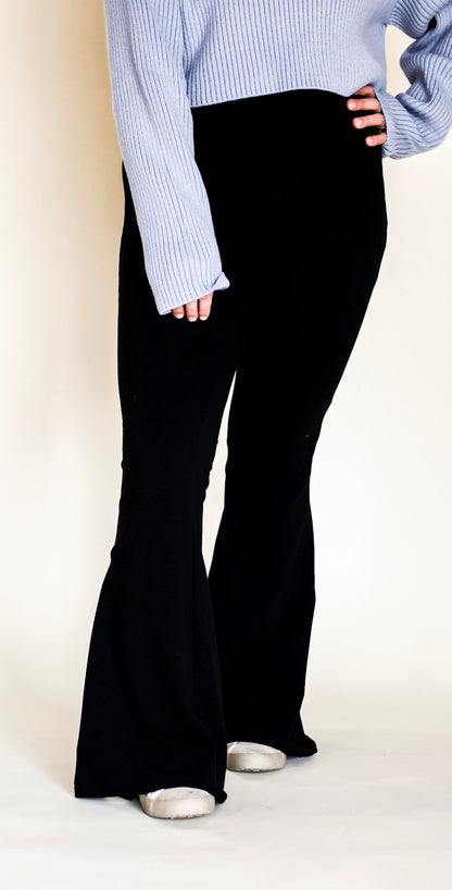 Solid Jersey Flare Pants